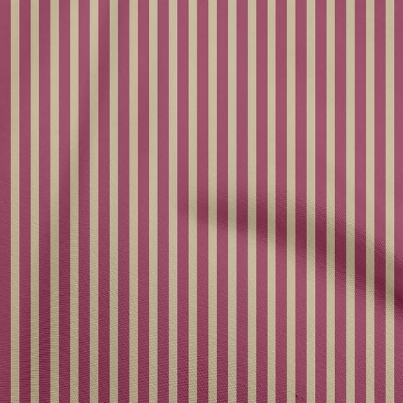 oneOone Polyester Lycra Magenta Fabric Stripes Diy Clothing Quilting Fabric Print Fabric By Yard 56 Inch Wide
