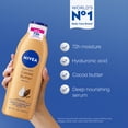 thumbnail image 3 of NIVEA Cocoa Butter Body Lotion for Dry Skin with Hyaluronic Acid, 72Hr Moisturizer, 8.4 fl oz, 3 of 9