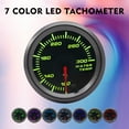 thumbnail image 3 of Yeacher Gauge Meter Kit 52mm Diameter Smoked Lens GlowShift Tinted 7 Color LED Water, 3 of 8