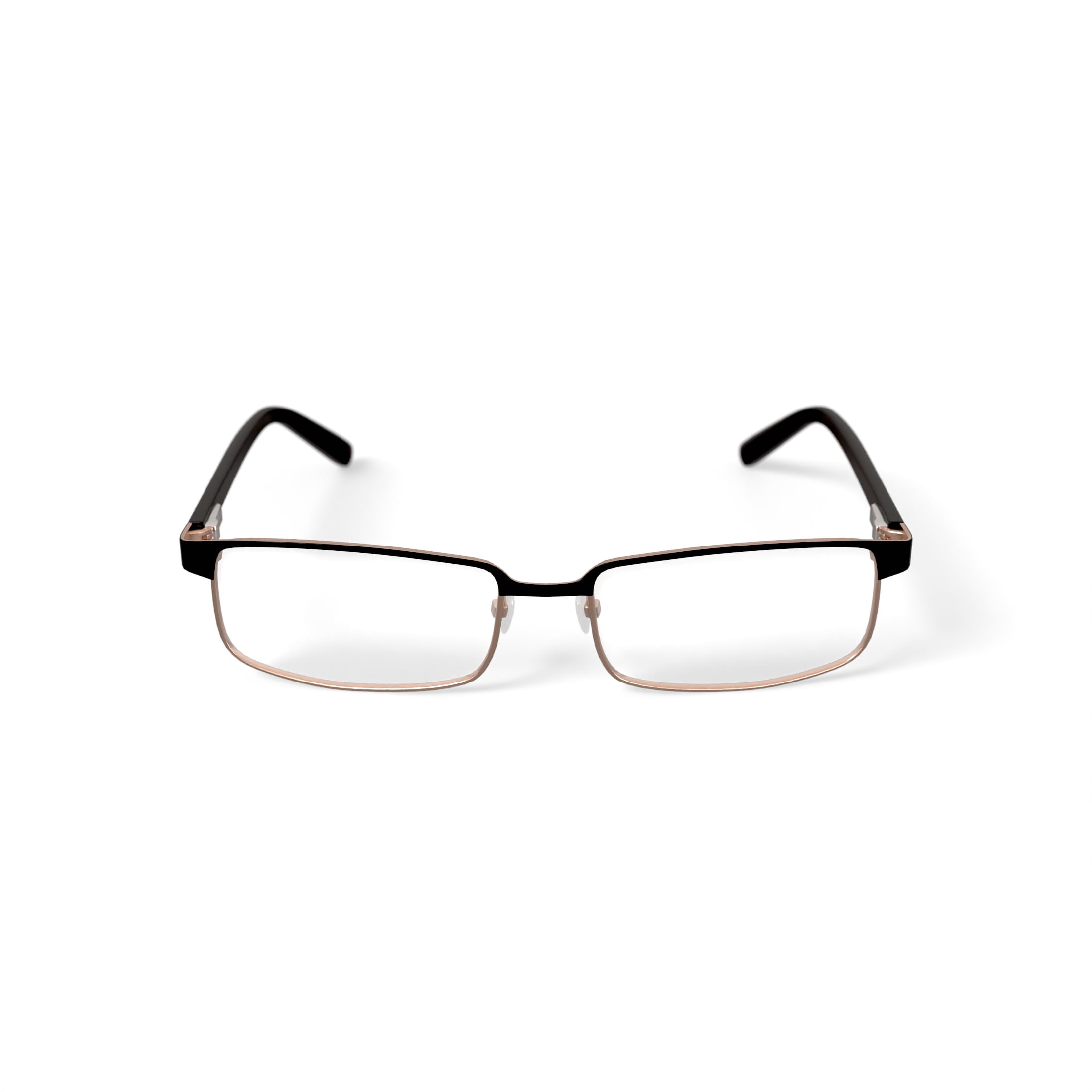 Fatheadz Men's Rectangular Eyeglasses, FH-0043 Vito XL, Black, 60-18-148, with Case