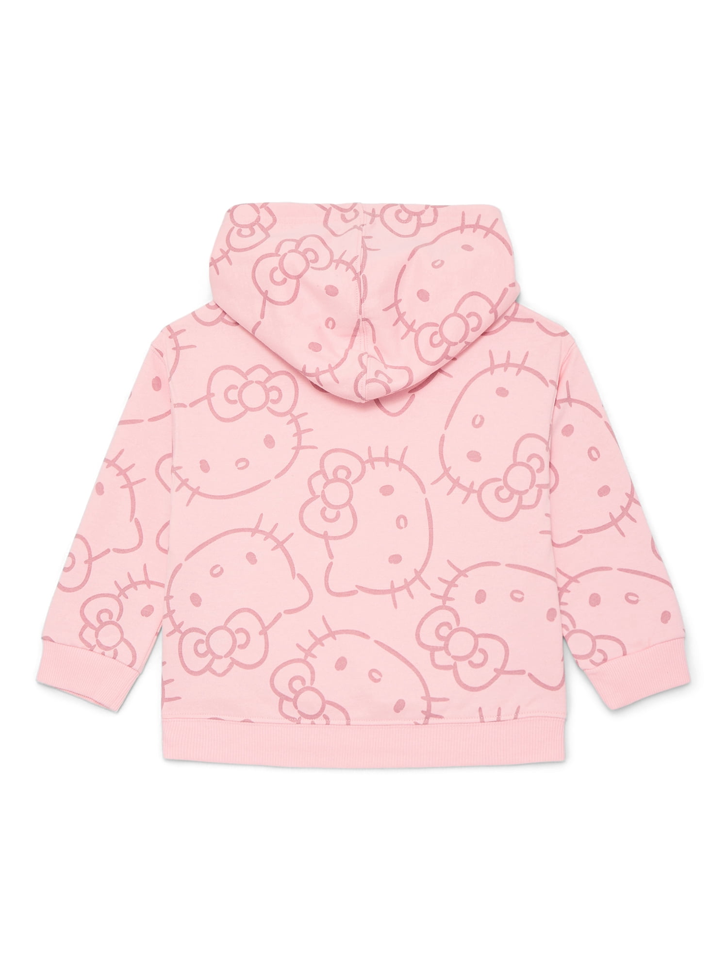 Wonder Nation Hello Kitty Girls Printed Graphic Hooded Sweatshirt, Sizes 4-18