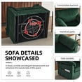 thumbnail image 2 of FFH 33" Oversized Swivel Accent Chair,Armchair with Side Pocket,Upholstered Corduroy Lounge Chaise Chair,Barrel Chairs,Comfy Single Sofa for Living Room Reading Bedroom Office,Olive Green, 2 of 8