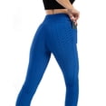 thumbnail image 2 of Pantalones de yoga con bolsillos a la moda para mujer, mallas absorbentes del sudor, ajustadas, con realce de cadera y alta elasticidad para mujer, 2 of 6
