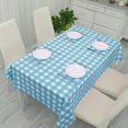 thumbnail image 2 of LAICAIW 100% Waterproof Vinyl Table Cloth, Oil-Proof Spill-Proof PVC Rectangle Tablecloth, Wipeable Plastic Table Cover for Outdoor, Picnic, Camping, 2 of 7