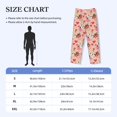 thumbnail image 4 of Vsdgher Cow Flower And Heart Print Mens Pajama Pants Sleep & Lounge Pants, PJ Bottoms With elastic waistb and Pockets, 4 of 5