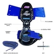 thumbnail image 3 of Jaspo Patins de Combat Unisexes Réglables en Caoutchouc pour Extérieur Senior (Bleu) Jaspo Roue de Combat en Caoutchouc avec le Châssis en Métal et Leur Taille Réglable / Groupe d'Âge Convient pour 6-14 Ans, 3 of 5