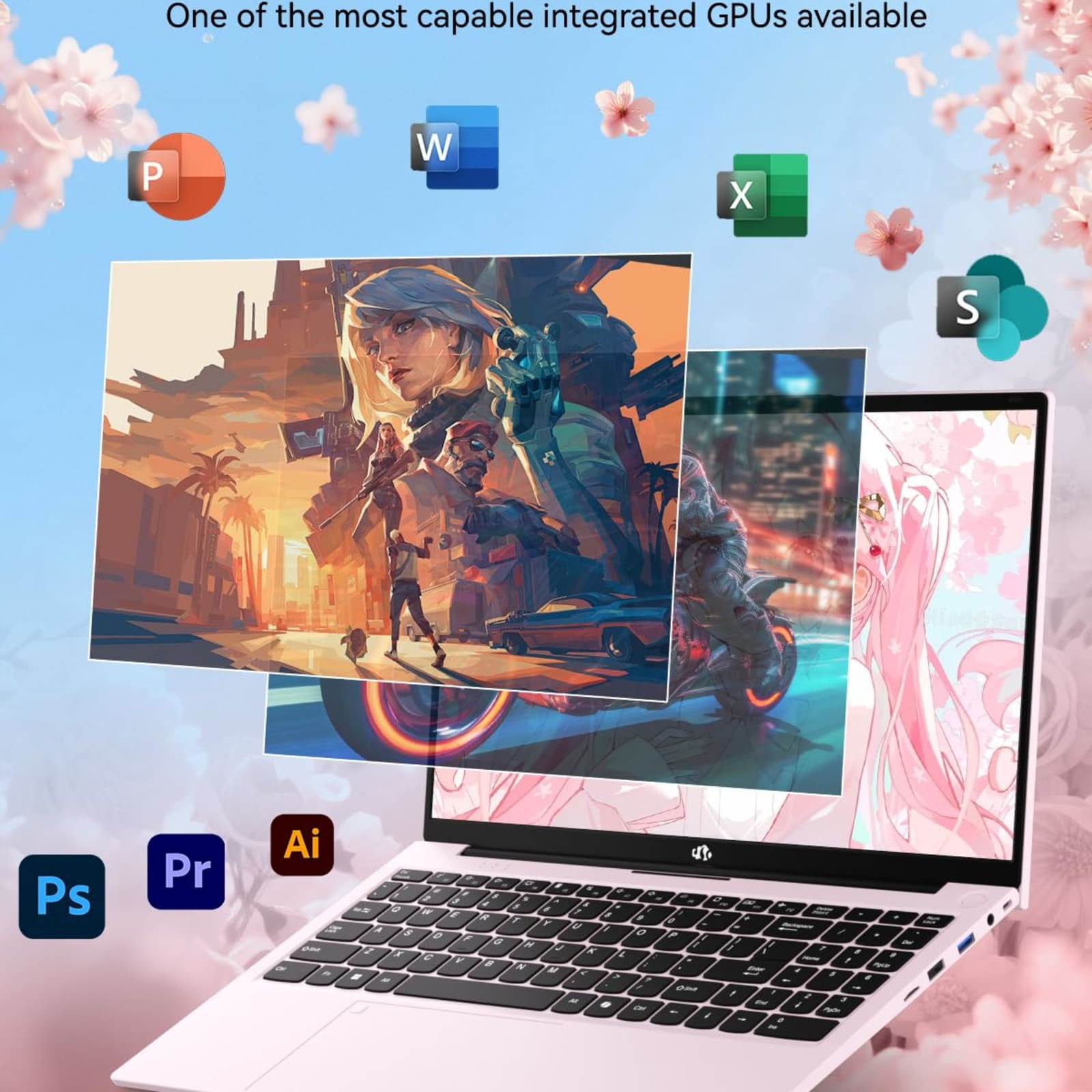 15.6" Light-Gaming-Laptop, 8 Cores AMD Ryzen 7 Pro 6850U 32GB LPDDR5 RAM 1TB SSD (Beat i7-1360P Up to 4.7GHz) AMD Radeon 680M GPU IPS FHD Computer with 100W Type-C Backlit Keyboard Fingerprint