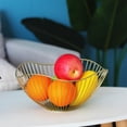 thumbnail image 3 of Creative Desktop Fruit Storage Basket, Decorative Multipurpose Organizer Large Kitchen Fruit Bowl for Living Room Restaurant Snacks Dessert , Gold, 3 of 8