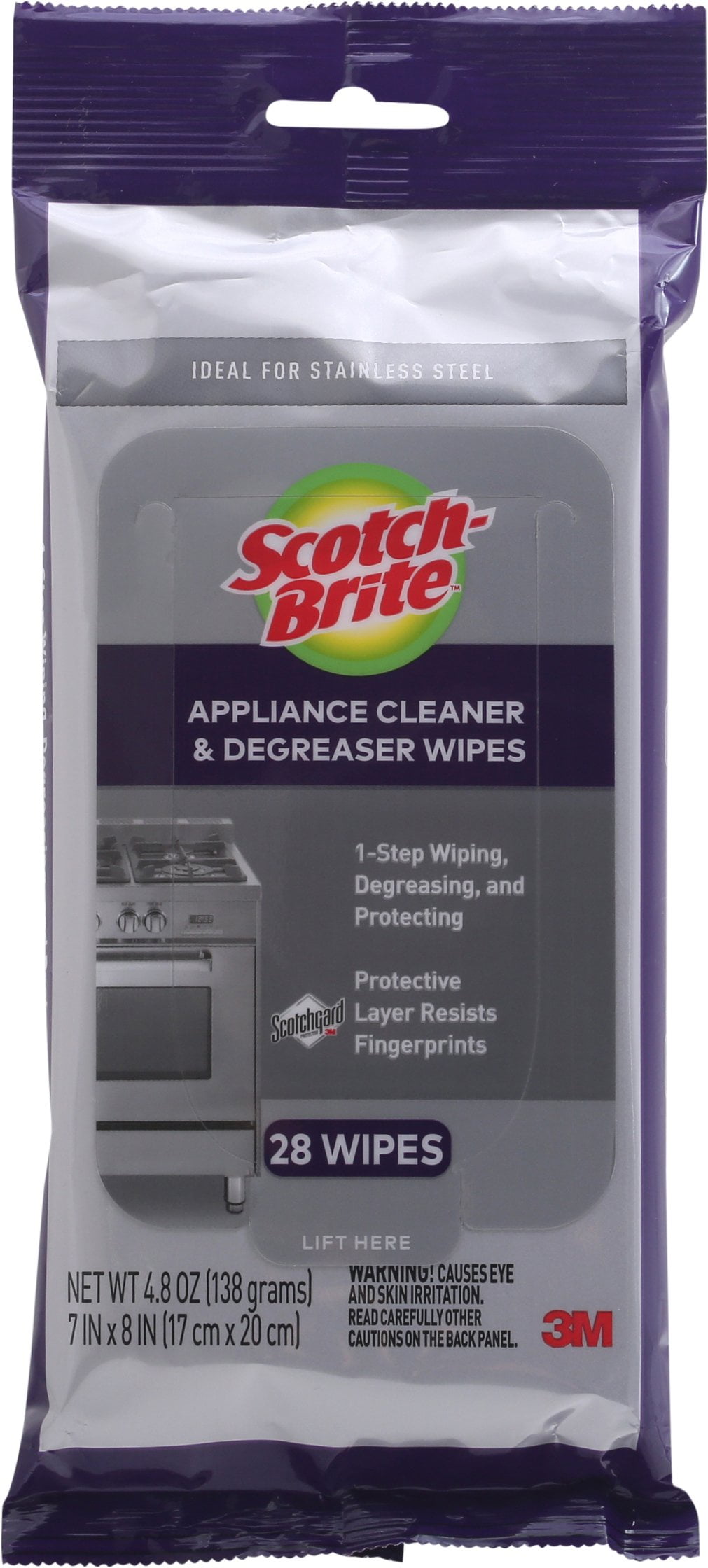 Scotch-Brite™ Appliance Cleaner & Degreaser Wipes 954-MAW-28, 6/1