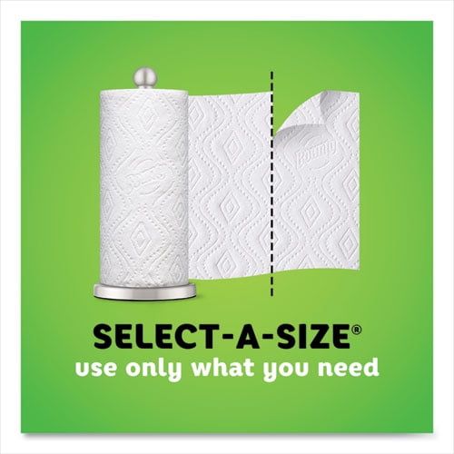 Select-a-Size Kitchen Roll Paper Towels, 2-Ply, White, 5.9 x 11, 74 Sheets/Single Plus Roll, 8 Rolls/Carton | Bundle of 2 Cartons - 1