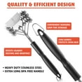 thumbnail image 4 of Pure Grill 3-in-1 Stainless Steel Bristle Free BBQ Grill Brush and Scraper, 4 of 7