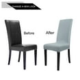 thumbnail image 4 of PiccoCasa 4Pcs Dinning Chair Cover Removable Thick Chair Slipcover, Light Gray, 4 of 6
