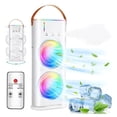 thumbnail image 1 of Mini Enfriador de Aire Portátil con Doble Ventilador LED RGB, 1 of 6
