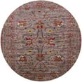 thumbnail image 1 of Ahgly Company Machine Washable Indoor Round Industrial Modern Rosy Pink Area Rugs, 4' Round, 1 of 7