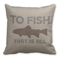 thumbnail image 4 of SUFAM Set of 4 Pillow Cases Fish Fisherman Gone Fishing Rustic Vintage Funny Fear Me Navy Throw Pillowcase Cover Cushion Case Home Decor 16x16 inch, 4 of 5