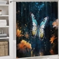 thumbnail image 5 of Wildflowers Butterfly Shower Curtain Sets with Rugs 4 Piece Rustic, 5 of 8