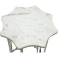 thumbnail image 4 of Spitiko Homes Star Shaped End Table in Nickel with White Marble iron, 4 of 8