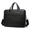 thumbnail image 5 of Men's Leather Bag Messenger Bag Business Bag Totes Handbags Briefcases Genuine Leather 14 Inch Laptop Bags Black Computer Bags for Document, 5 of 5