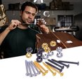 thumbnail image 2 of Screw, 4 PCS Guitar Neck Joint Bushings Set Guitar Neck Mounting Screws Bass Ferrules Bushings with Nuts, 2 of 7