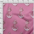 thumbnail image 3 of oneOone Silk Tabby Pink Fabric Nautical Sewing Material Print Fabric By The Yard 42 Inch Wide, 3 of 6