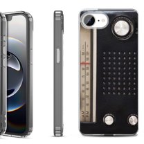Shockproof Protective Phone Case for iPhone 16e, by OneToughShield - Vintage Radio