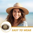 thumbnail image 3 of Phlegsive Straw Woven Hat Beach Sun Hat Hand Woven Hat Decorative Sun Hat Mexican Hawaii Party Hat, 3 of 5