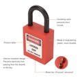 thumbnail image 3 of Tagout Lock, UV Proof Rustproof   Impact Resistant With Brass Keys For Industrial Equipment, 3 of 8