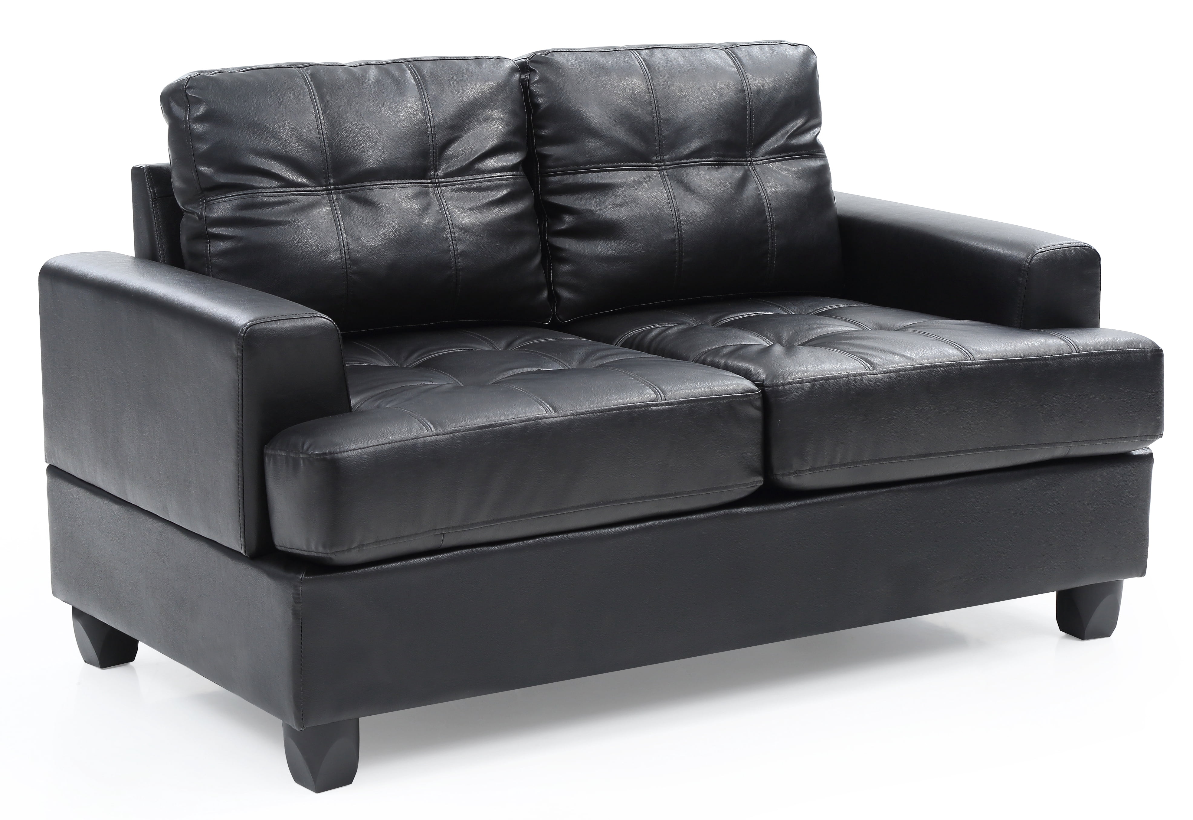 Glory Furniture Sandridge Loveseat in Black Color
