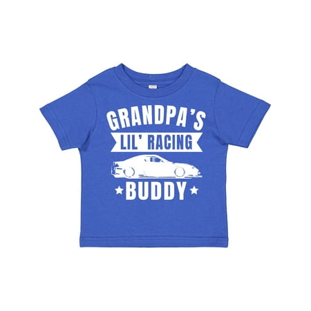 

Inktastic Grandpas Lil Racing Buddy Gift Toddler Boy or Toddler Girl T-Shirt