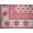 Red, variant on Veggie Dye Block Print Tapestry Cotton Bedspread 106" x 72" Twin Blue
