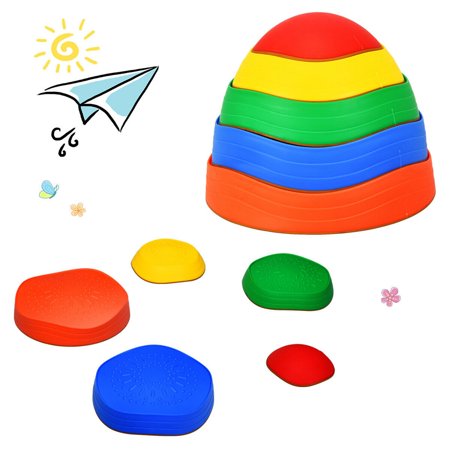 5pcs Kids Balance Stepping Stones Indoor & Outdoor Coordination & Balance Toy