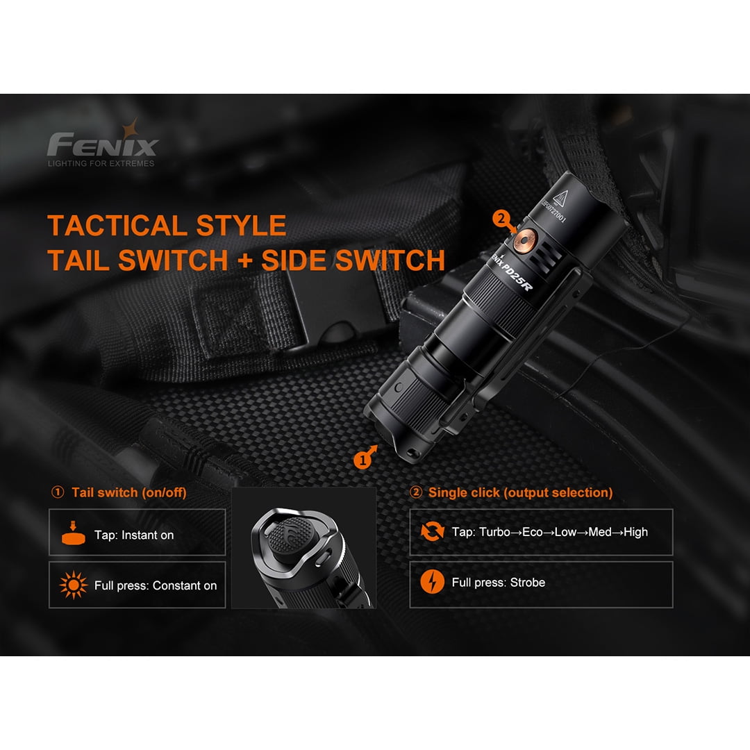 Fenix PD25R 800 Lumen Rechargeable EDC Flashlight