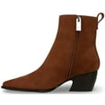 thumbnail image 3 of Franco Sarto Women's Vianca Ankle Boot Brown Suede 9M, 3 of 5