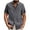Dark Gray-A, variant on Men's Casual Linen Shirts Short Sleeve Button Down Shirt Solid Summer Beach Vacation Shirt Untucked Dress Shirt Light Blue-A