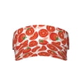 thumbnail image 2 of Kdxio Tomatoes Print Sun Visor Hat Golf Visor Adjustable Velcro Outdoor Sports Cap for Men Women, 2 of 7