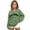 Green, variant on Cute Sweatshirts for Teen Girls Lightweight Off The Shoulder Shirts Kids Girls Oversized Letter Print Pullover Long Sleeve Y2K Trendy Loose Fit Tunic Tops, Size 4-5 Years