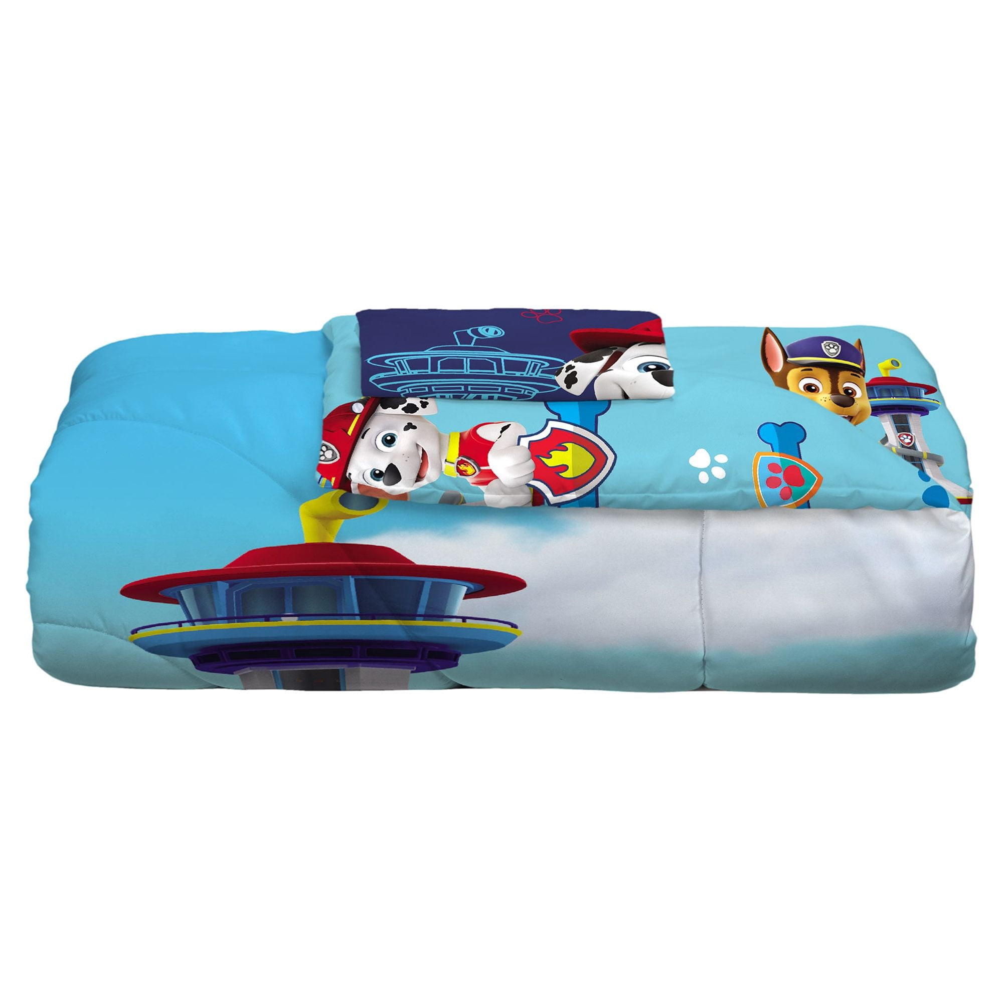 Paw Patrol Kids 2-Piece Twin/Full Comforter Set, Reversible, Microfiber