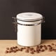thumbnail image 5 of Utensilios de almacenamiento para granos de café con cuchara de acero Tanque de almacenamiento hermético para blanco 1.5L, 5 of 8