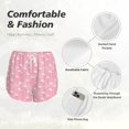 thumbnail image 6 of Lsque Flamingos and Flowers Printed Women's Running Shorts with Liner Pockets,Elastic Quick Dry Workout Athletic Gym Yoga Shorts,Womens High Waist Shorts-X-Large, 6 of 9