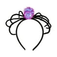 thumbnail image 3 of de Halloween Diadema Disfraz  Decoración Aro para el cabello Diadema para cumpleaños Escenario Actuación Fiesta de carnaval Adultos violeta Sunnimix  Sombreros de Halloween, 3 of 8