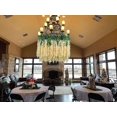 thumbnail image 5 of Artificial Fake Wisteria Vine Hanging Silk Flowers Home Wedding Party Decoration (26pcs, Champagne), 5 of 5