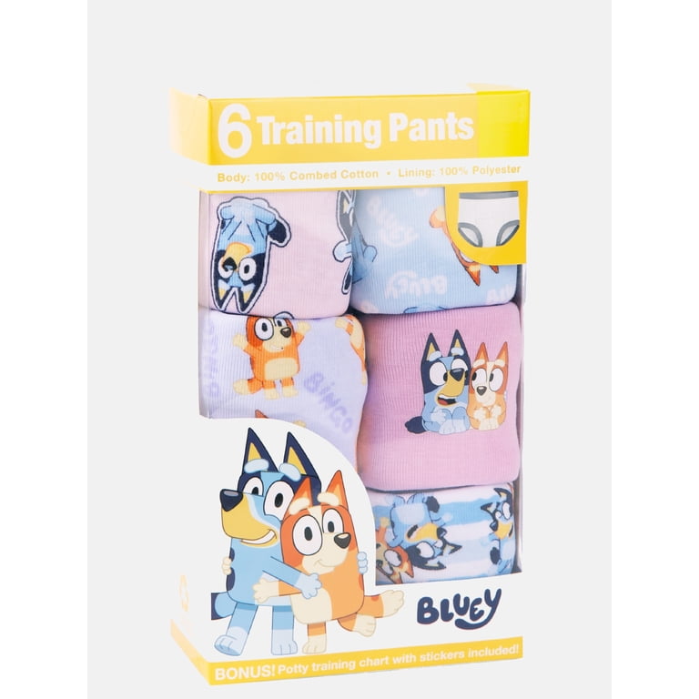 Bluey Girls Potty Training Pants, 6-Pack, Size 2T-3T photo 1