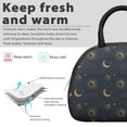 thumbnail image 3 of Women's Starry Night Gothic Lunch Box: Moon/Stars Pattern - Insulated Reusable Bag, Leakproof Cooler Tote with Adjustable Strap & Zipper, 3 of 4