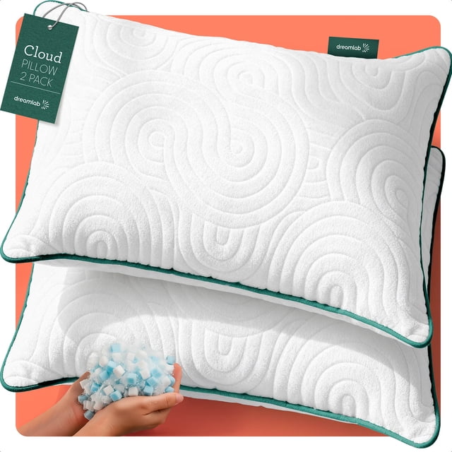 Almohadas Cloud Dreamlab, Hipoalergenica, Tamaño Estandar, 2 Pack