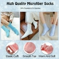 thumbnail image 3 of Kiibsot 5Pairs/ 6 Pairs Womens Super Soft Fuzzy Plush Warm Winter Home Sleeping Slipper Socks, 3 of 6
