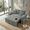 Light Grey, variant on Xiweot Convertible Sleeper Sofa Bed, 60" Pull Out Couch with Adjustable Backrest, 3 in 1 Corduroy Loveseat Sofa Couch with Side Pockets for Living Room Bedroom Apartment Small Space (Dark Grey)