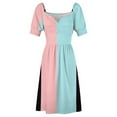 thumbnail image 4 of pink or blue nana loves you gender reveal party gift idea All Over Print Dress Elegant gown summer dress, 4 of 6