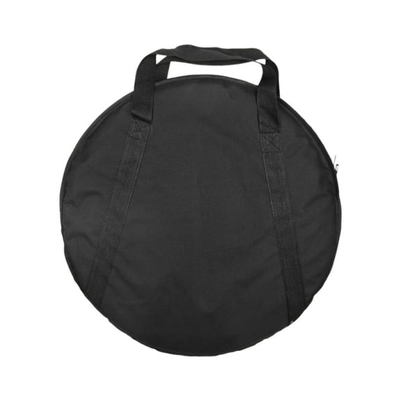 Almencla Cymbal Gig Bag,Drum Cymbal Bag,Black with Carry Handle,Cymbal Carrying Bag,Round Storage Bag for Drum Cymbals and Accessories