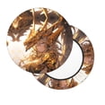 thumbnail image 3 of Round Bar Stool Seat Covers, Golden Armor Dragon Princess Elastic Round Chair Cover Stool Seat Slipcover Bar Stool Cushions Round Pad for 12-14 inch, 3 of 7