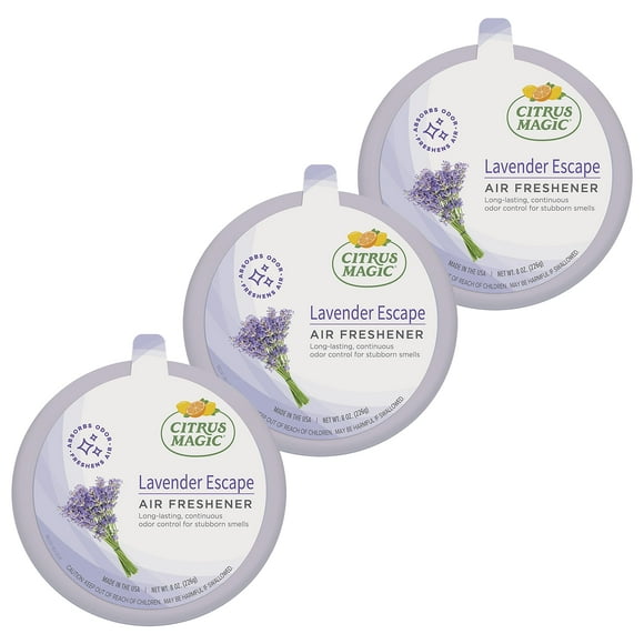 Ambientador sólido absorbente de olores Citrus Magic Lavender Escape 8 onzas 8 onzas (paquete de 3) 3 unidades